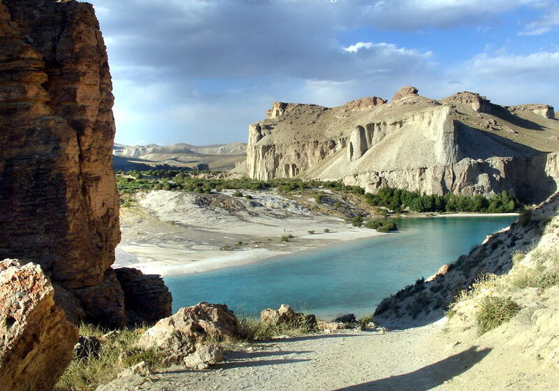 Desert river oasis