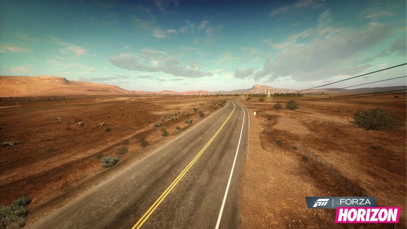 Desert road in Forza Horizon