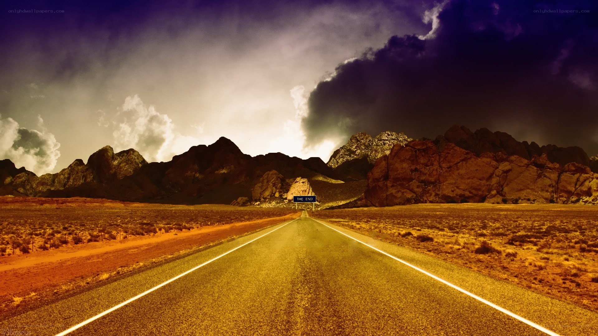 Desert road to the end