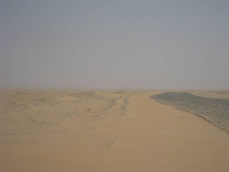 Desert Road with Gravel