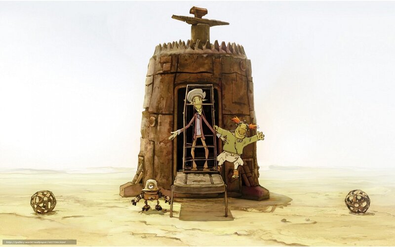 Desert robot outpost