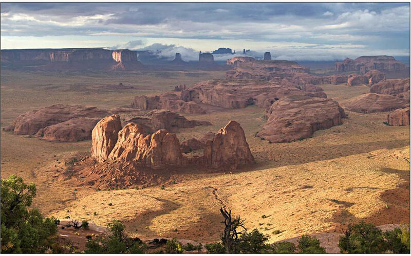 desert rock formations at sunrise