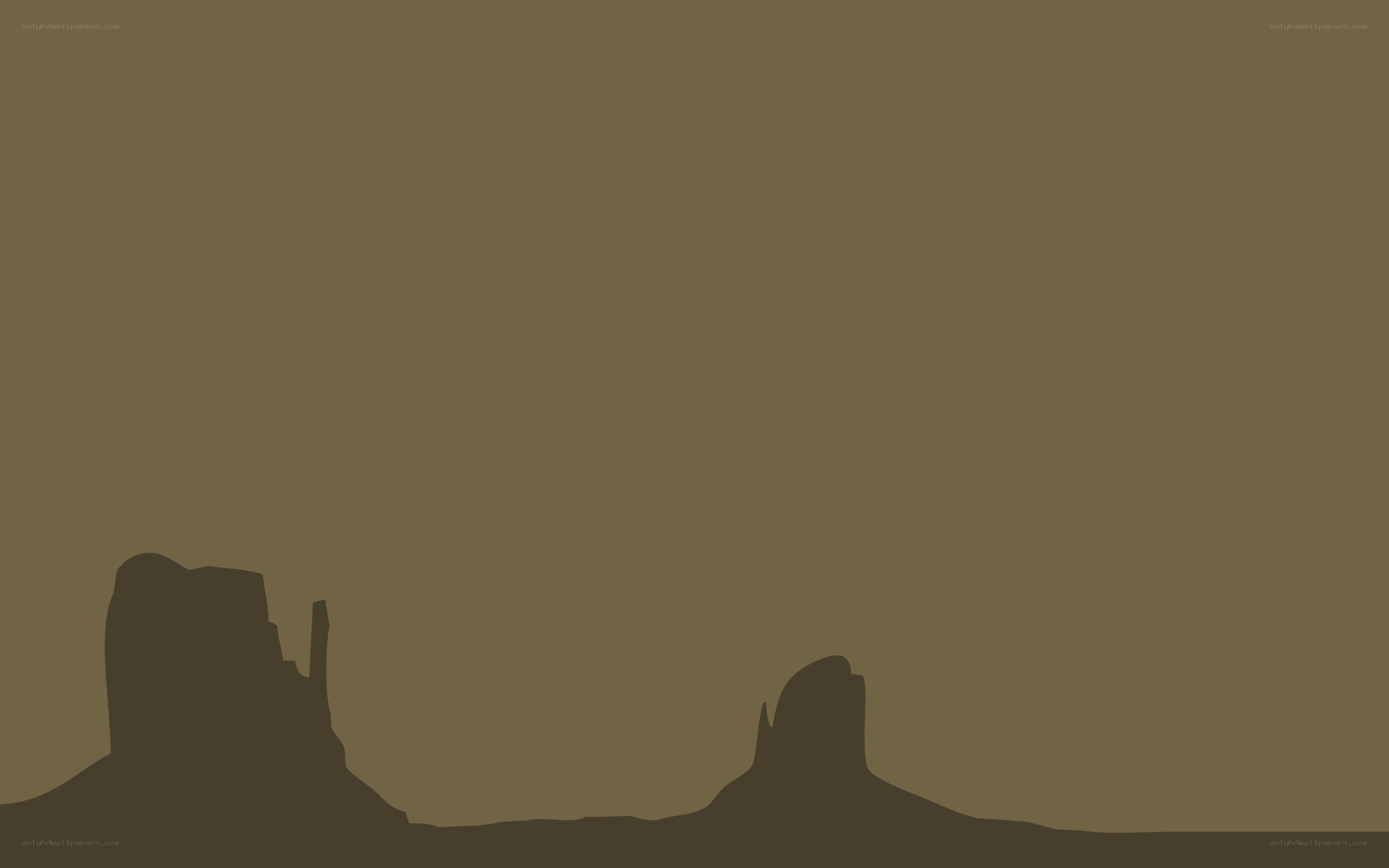 desert rock formations silhouette