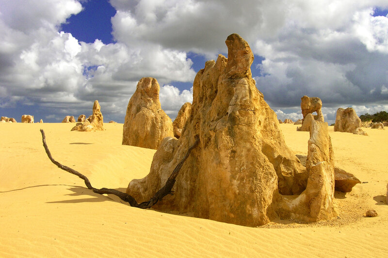 Desert Rock Formations — Yellow