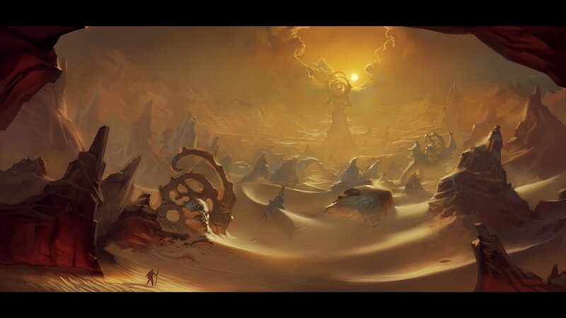 Desert ruin landscape