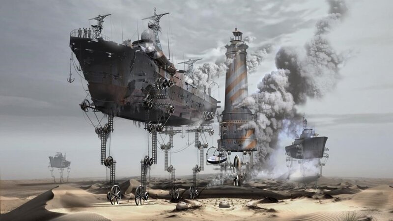 Desert ship city