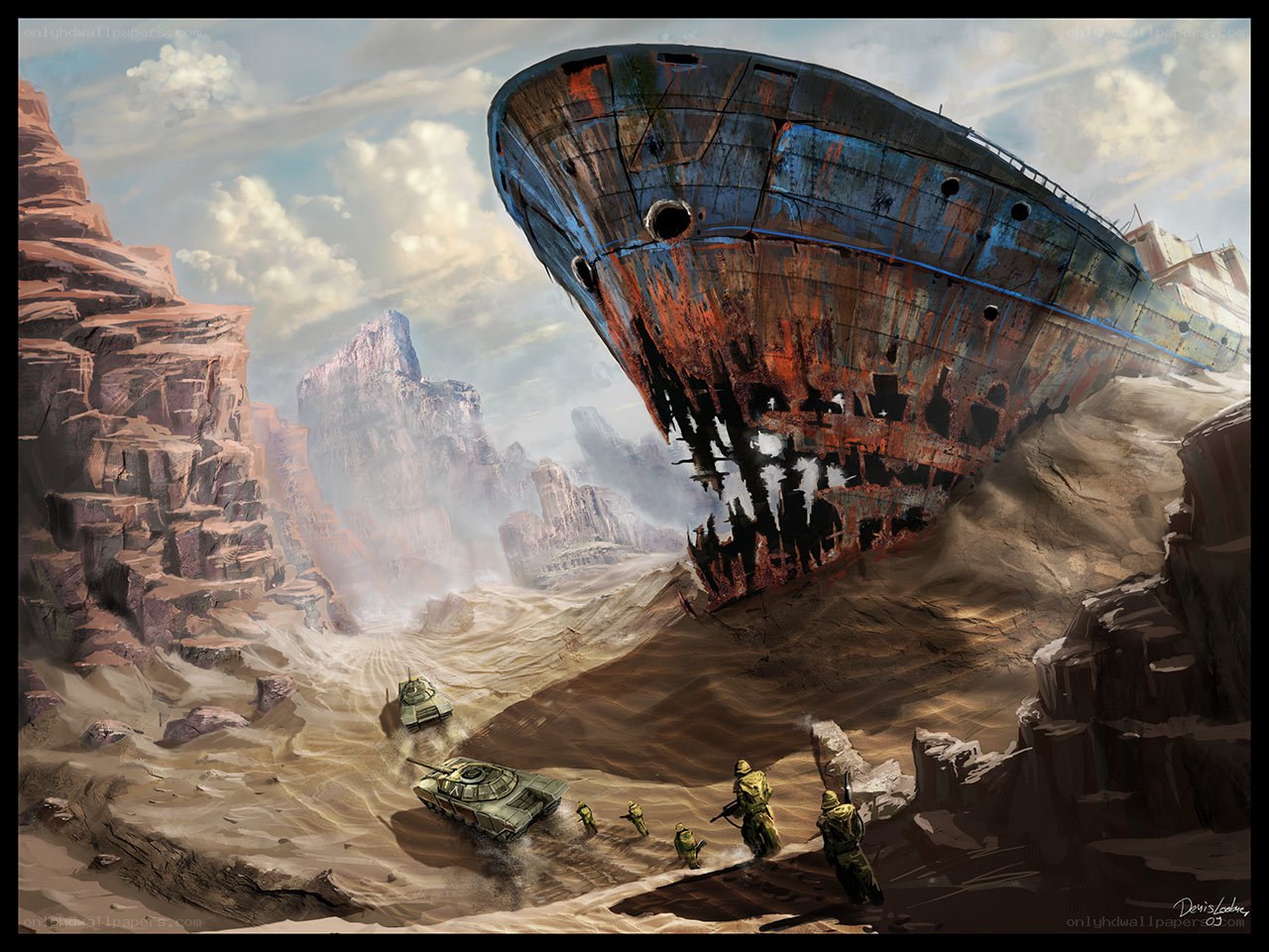 Desert shipwreck expedition