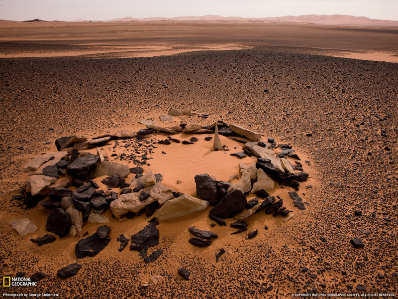 Desert stone circle