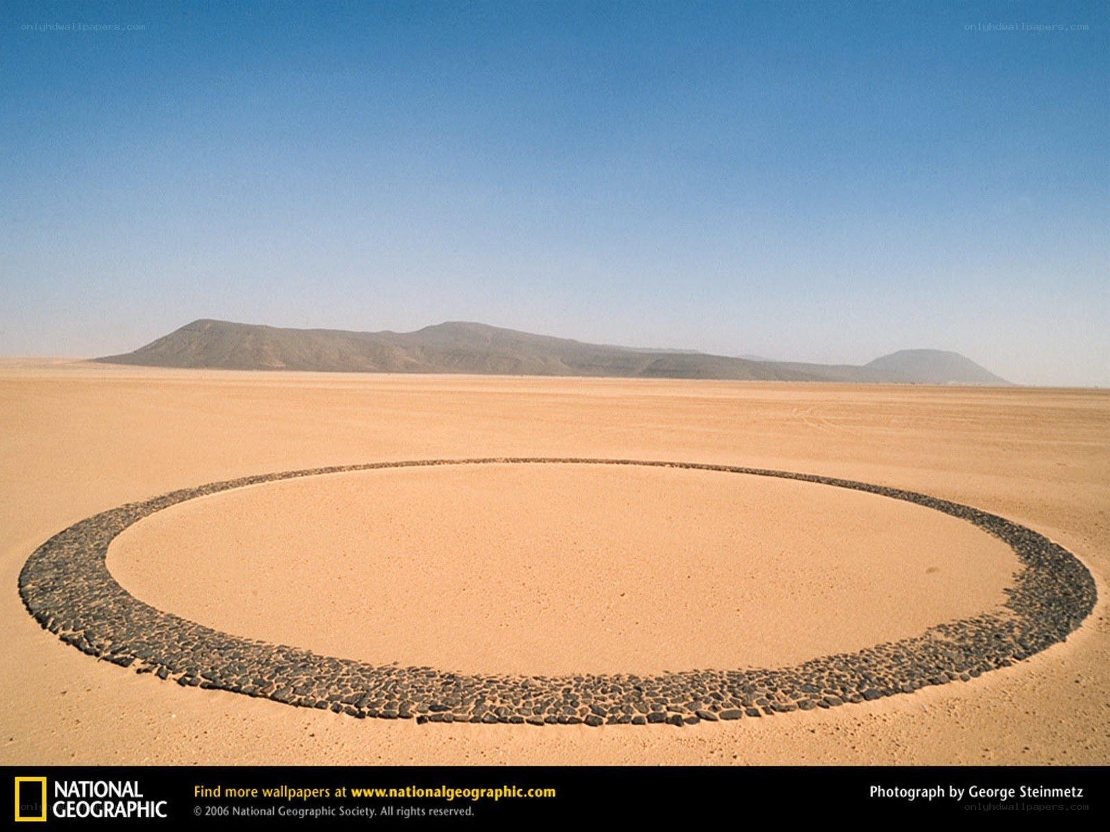 Desert stone circle