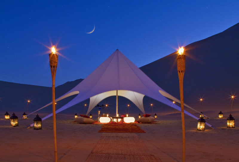 Desert Tent at Night