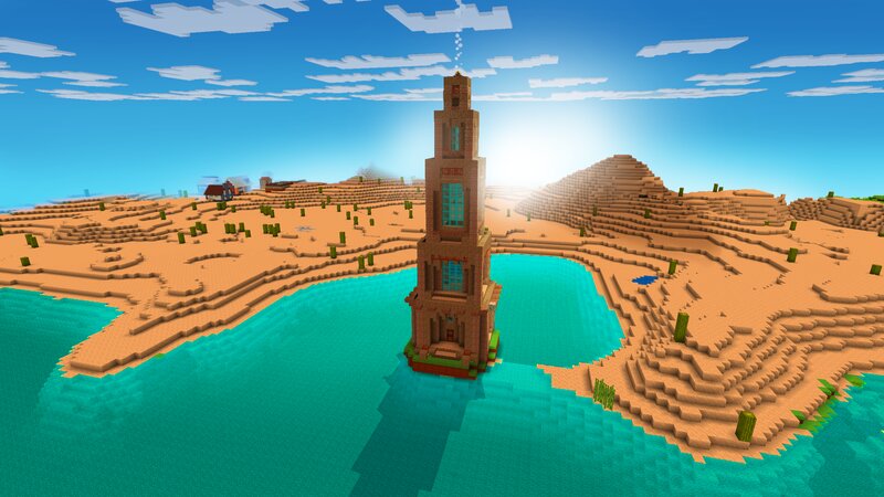 Desert Tower in Water