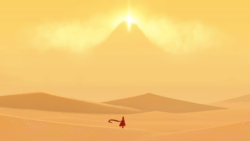Desert traveler at sunrise