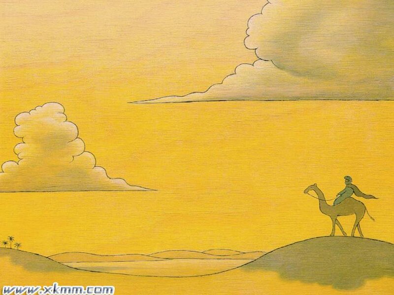 Desert traveler on a camel