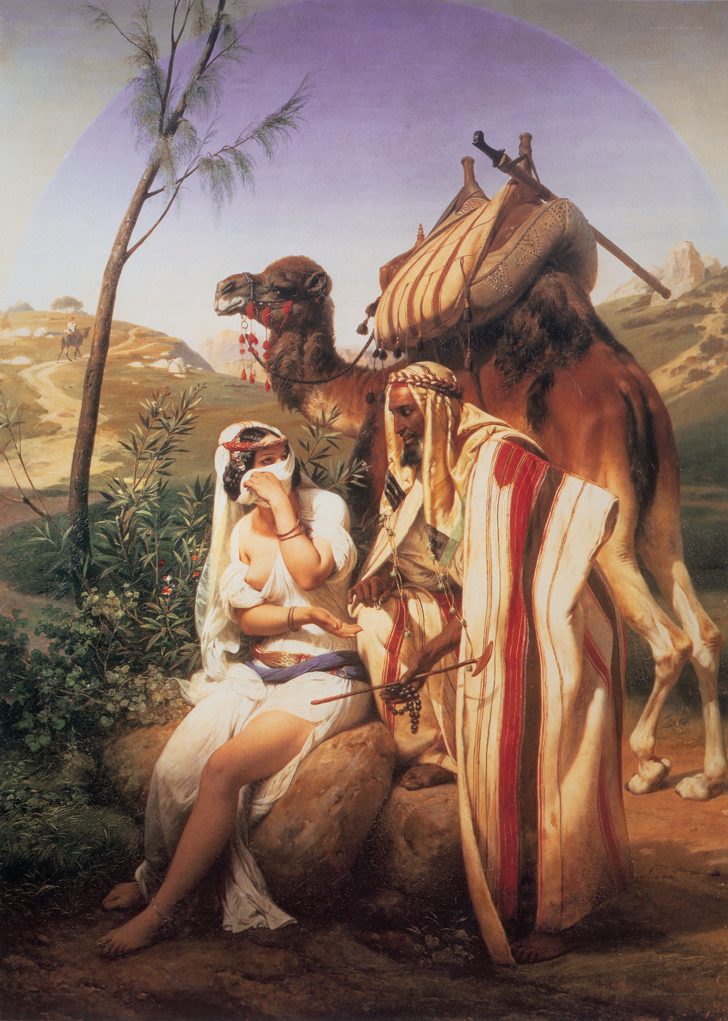 Desert travelers resting