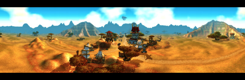 Desert village in a fantasy world