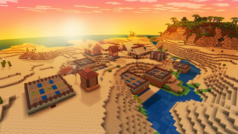 Desert Village in Game