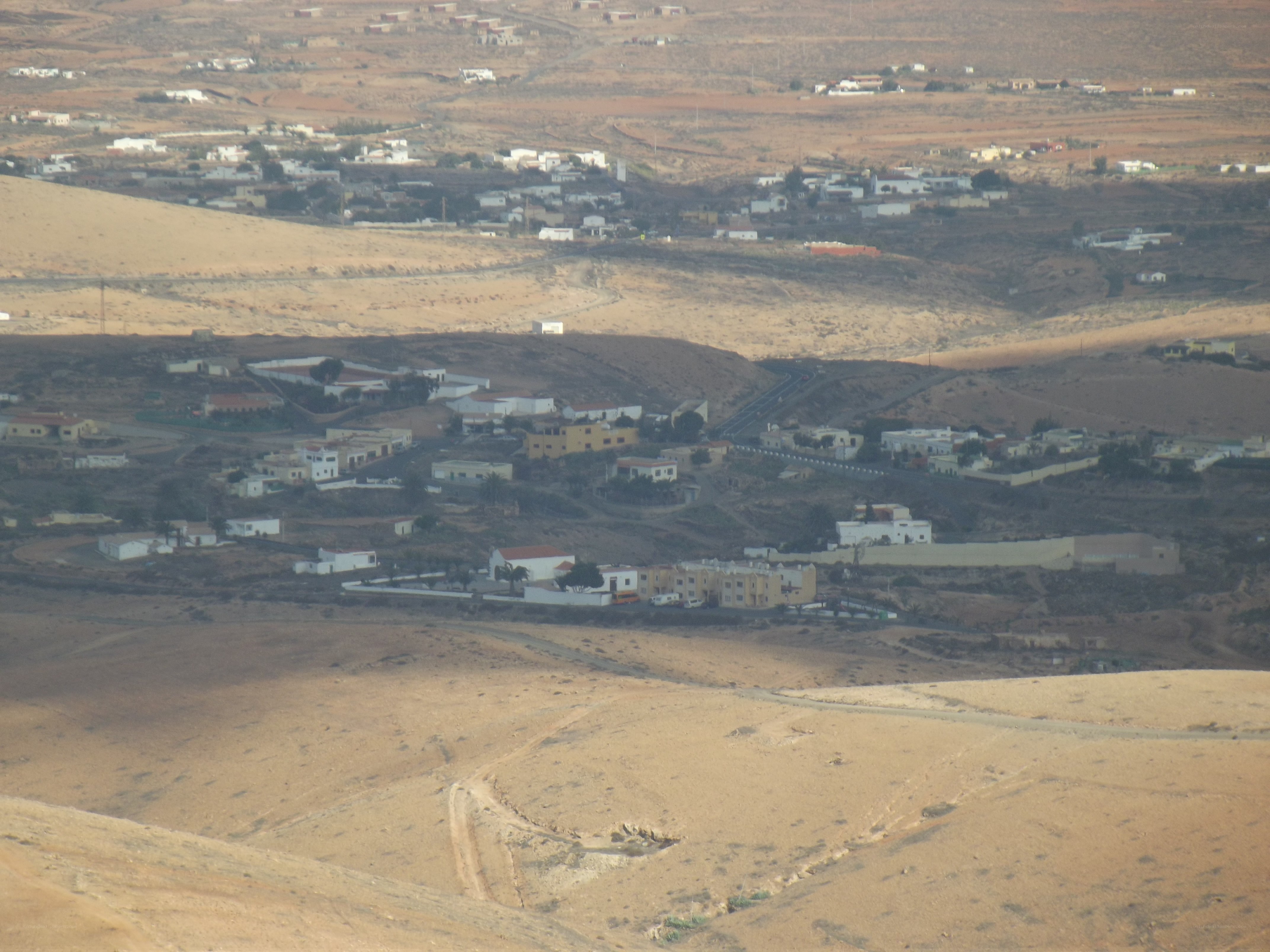 Desert village landscape