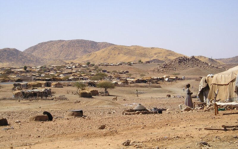Desert village settlement