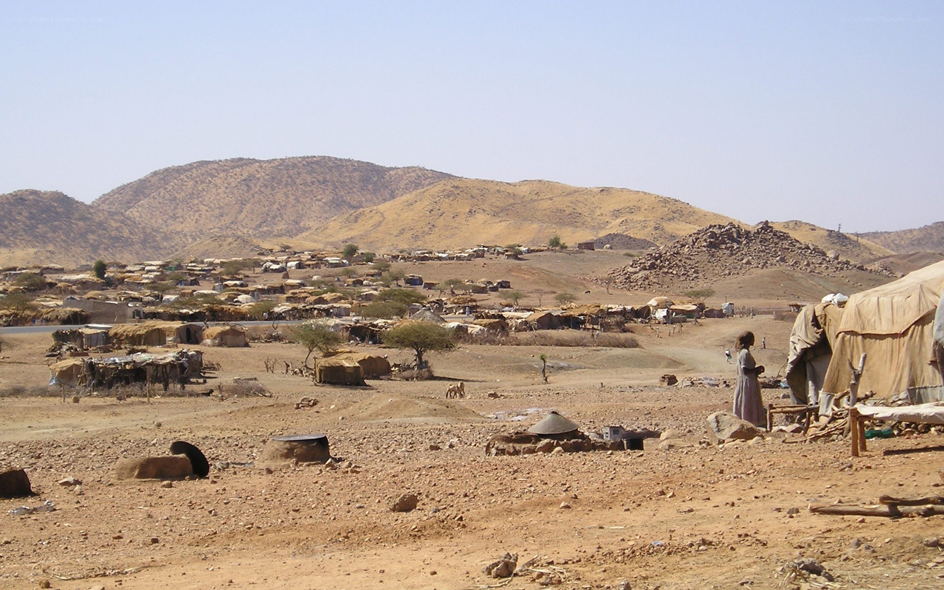 Desert village settlement
