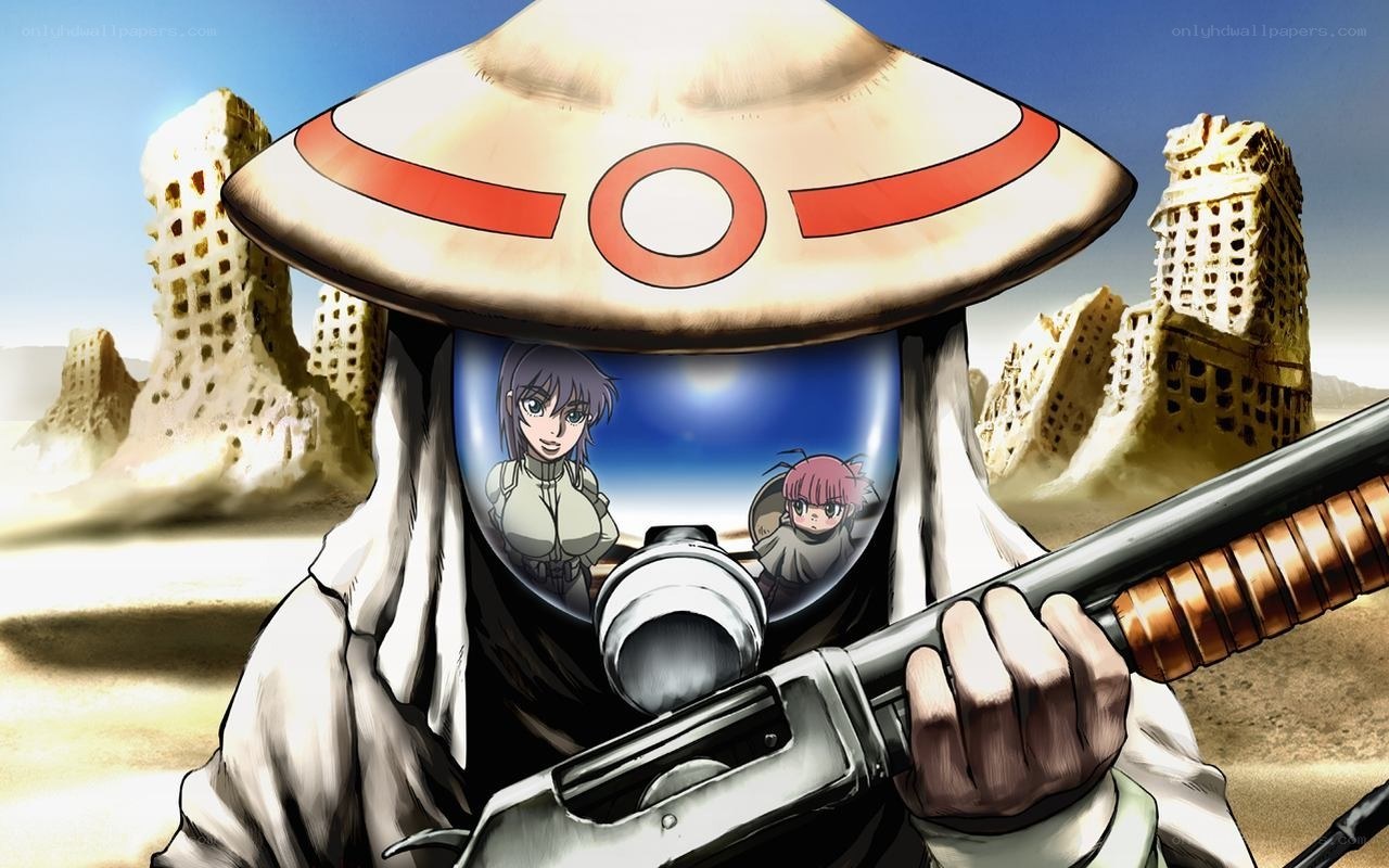 Desert warrior with rifle