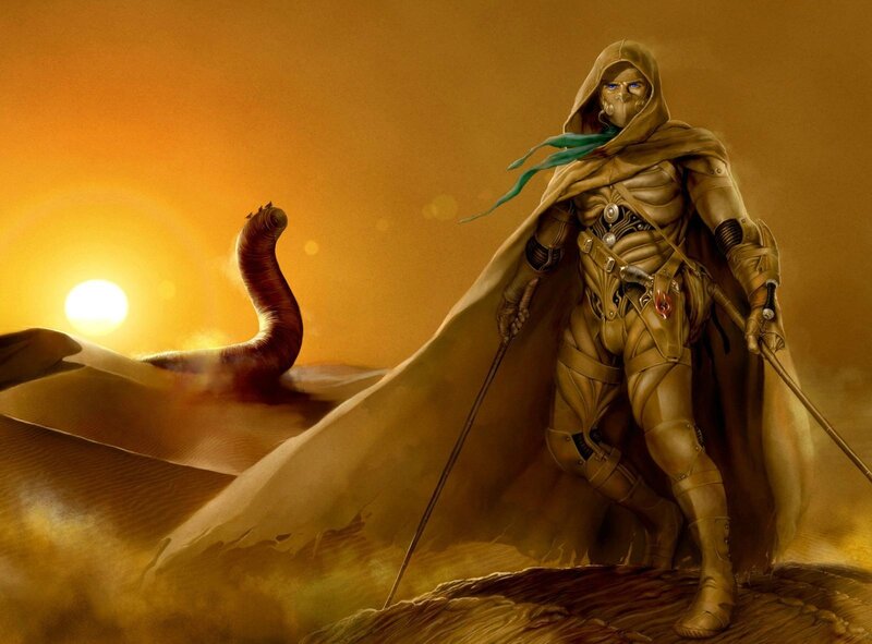 Desert warrior with staff