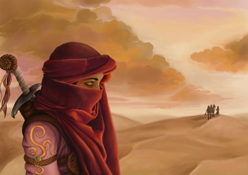 Desert warrior with sword