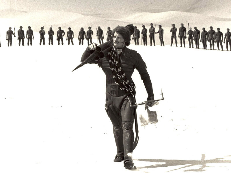 Desert warrior with weapon