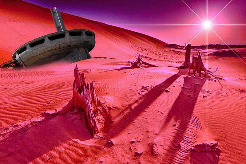 Deserted alien structure