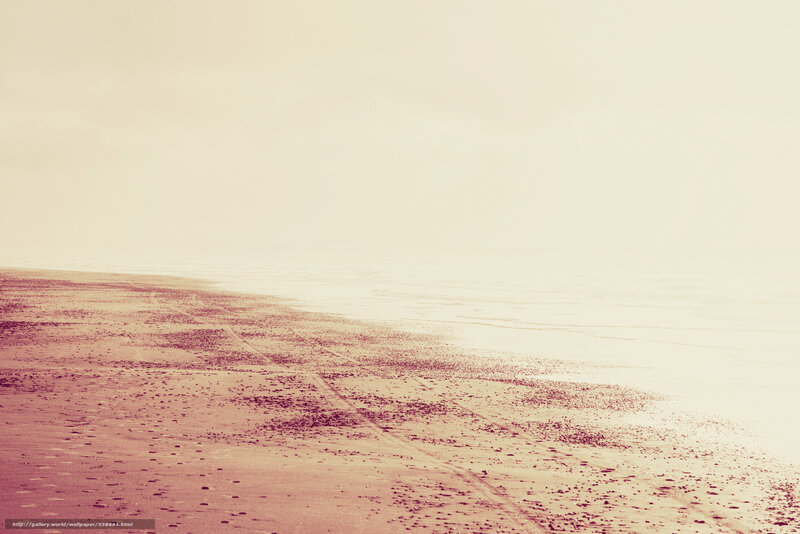 Deserted beach at dawn