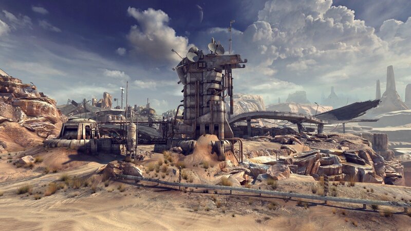 deserted sci-fi outpost