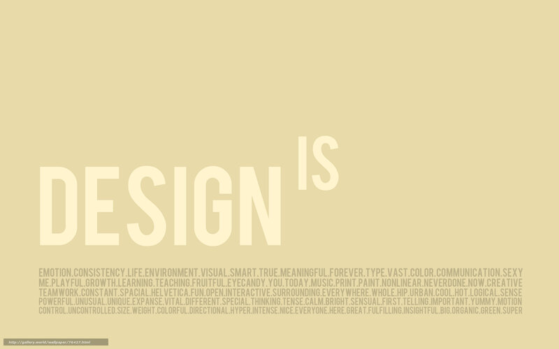 Design is a word cloud