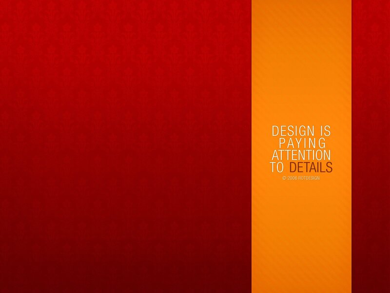 Design is paying attention to details