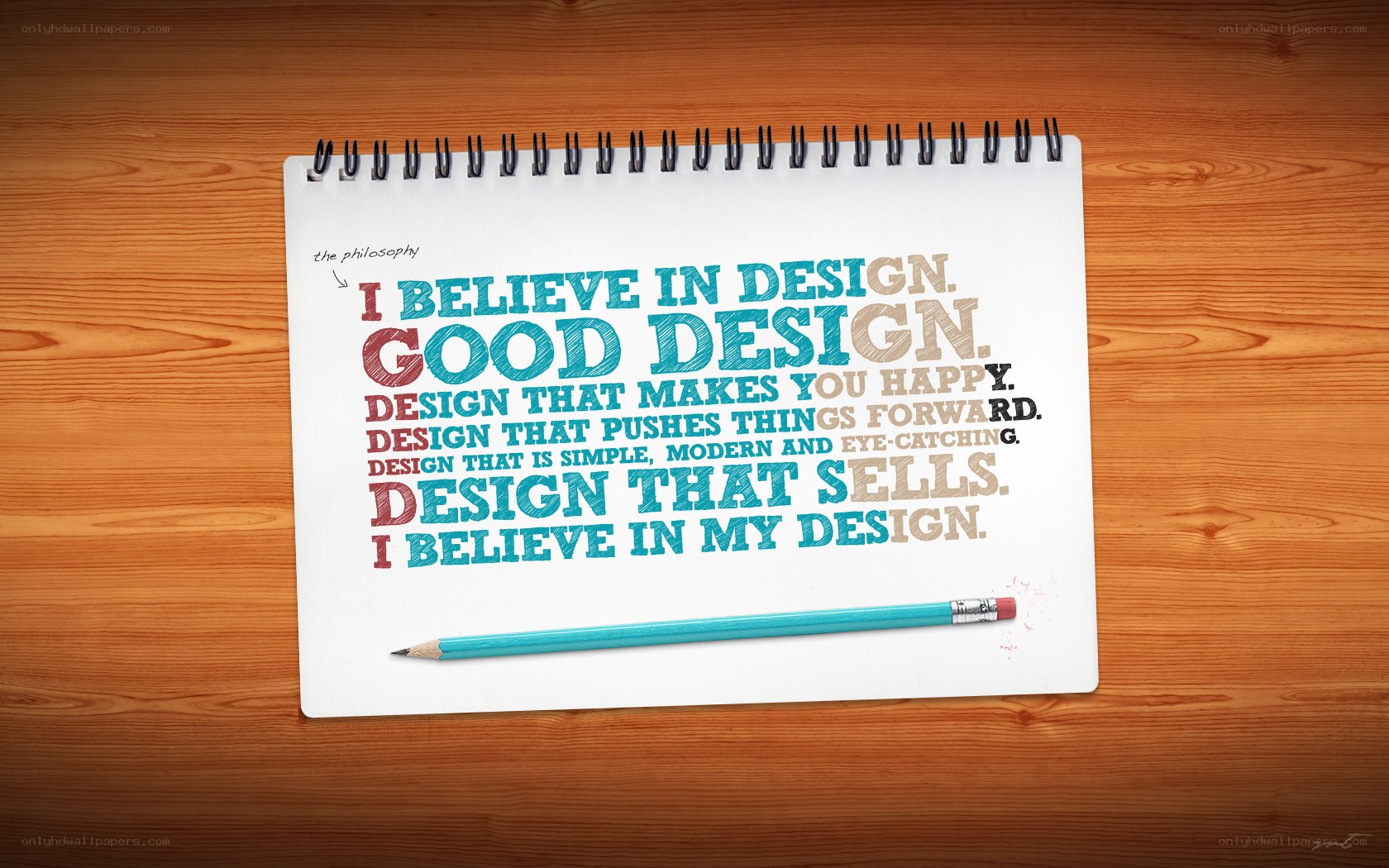 Design philosophy notebook