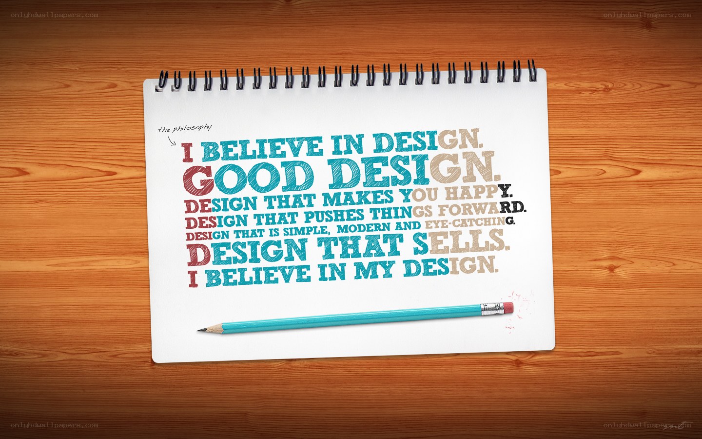 Design philosophy notebook