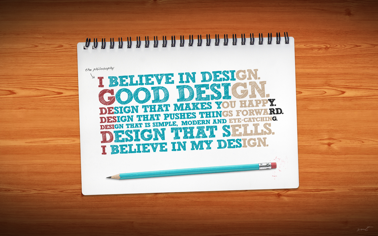 Design philosophy notebook