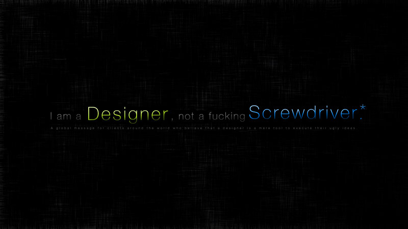 Designer vs Screwdriver