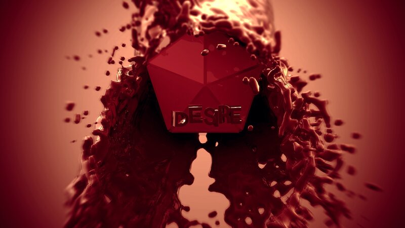 Desire liquid splash logo
