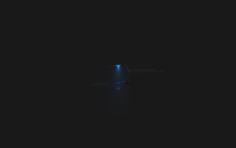 Desk Lamp in Dark Room — Black