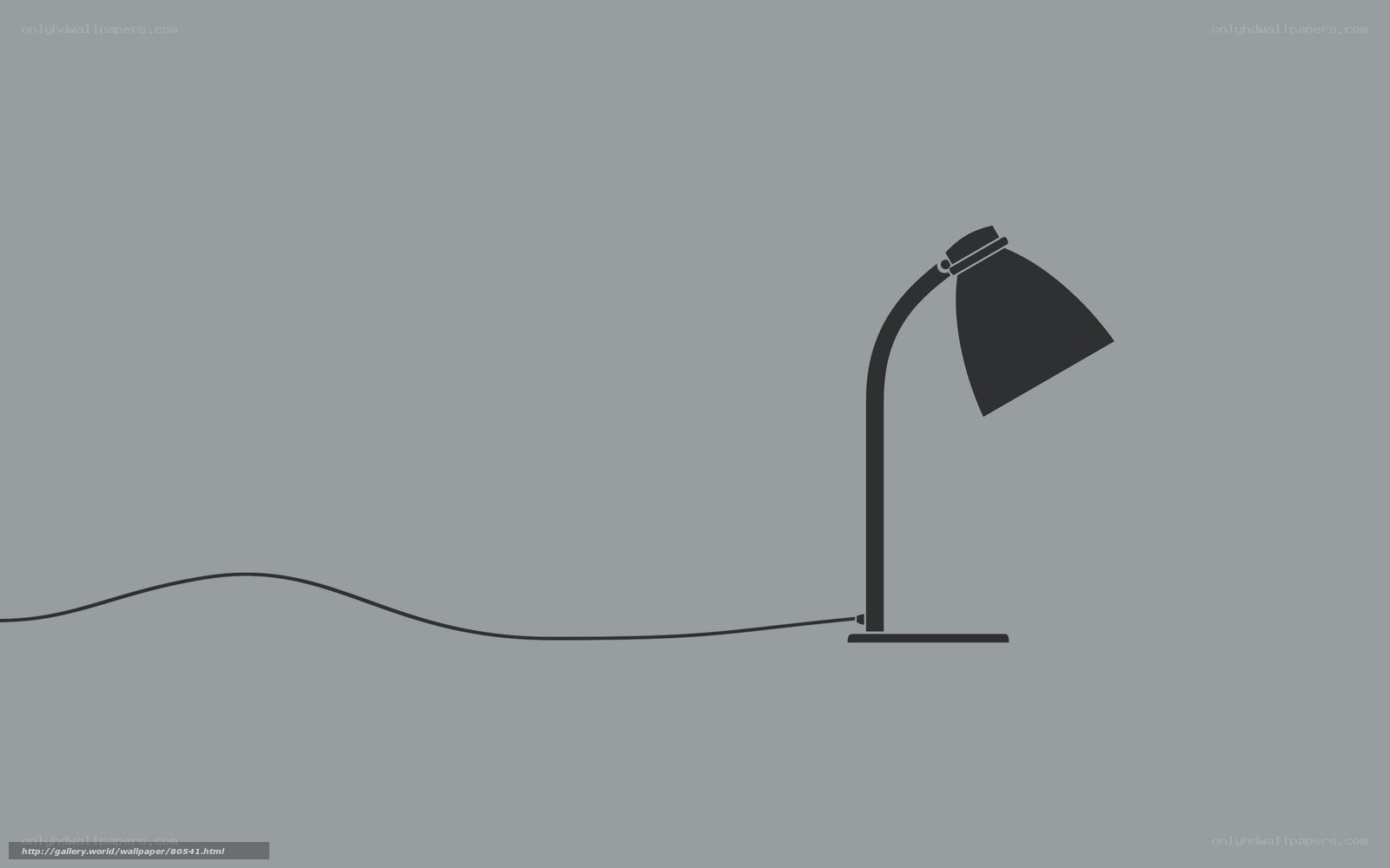 desk lamp silhouette