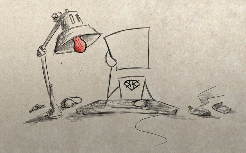 desk lamp sketch