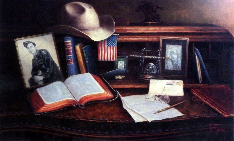 Desk with Personal Items