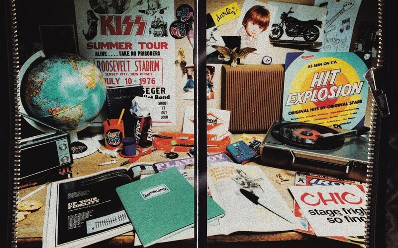 Desk with Vintage Items