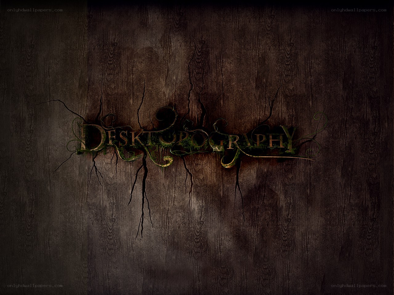 Desktograph logo on wood