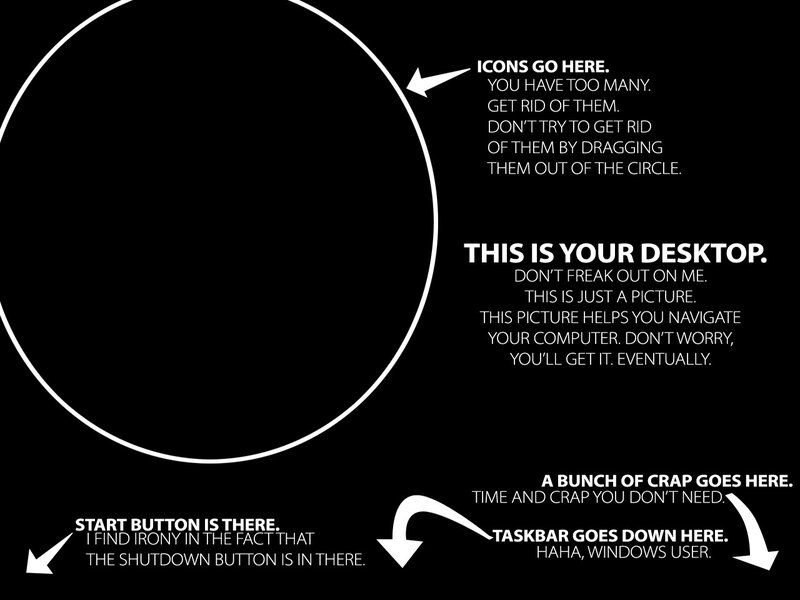 Desktop Interface Diagram — Black