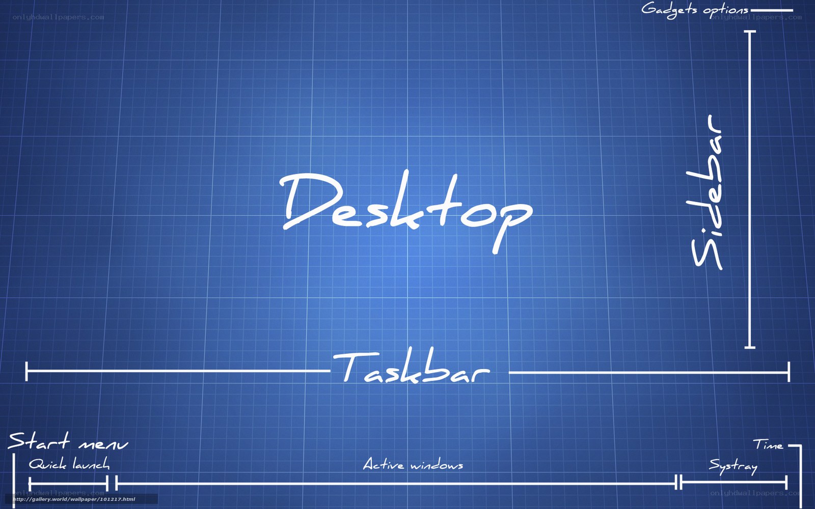Desktop interface diagram