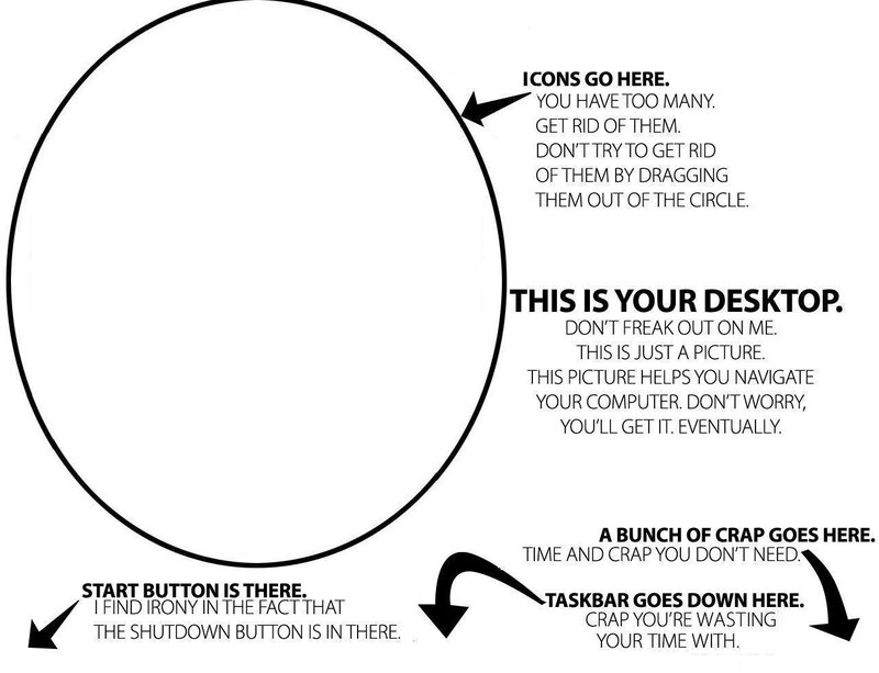 Desktop Layout Diagram — Black