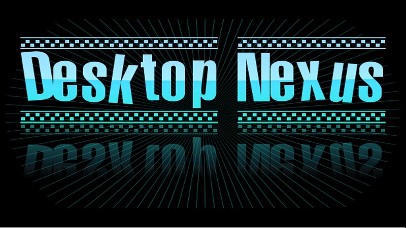 Desktop Nexus Logo — Black, Futuristic