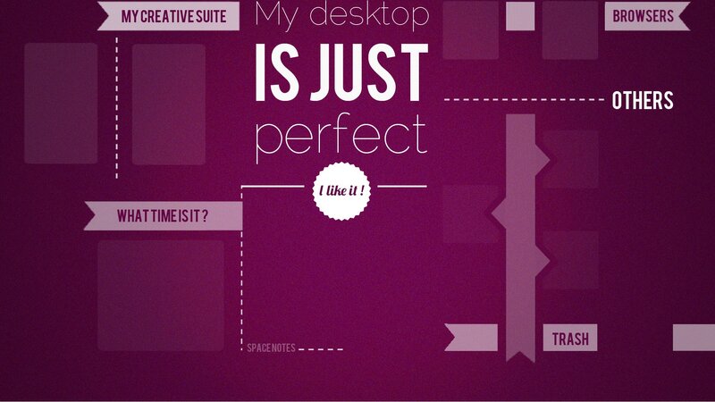 desktop organization layout