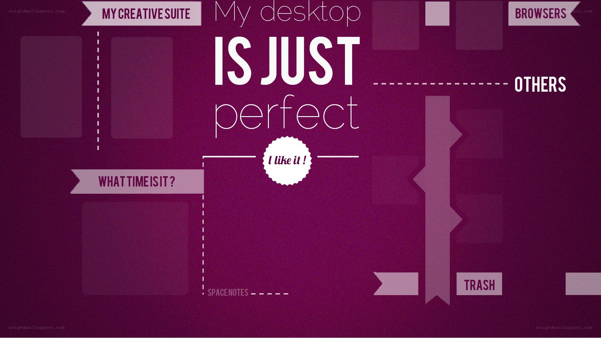 desktop organization layout