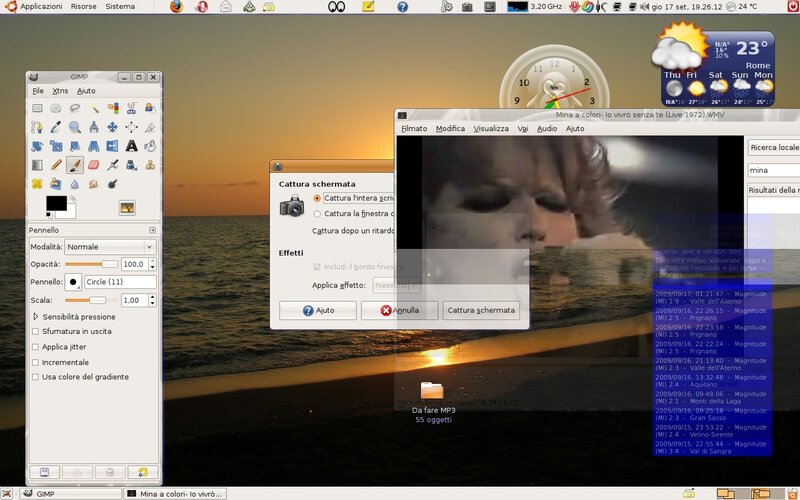 desktop screenshot with multiple windows